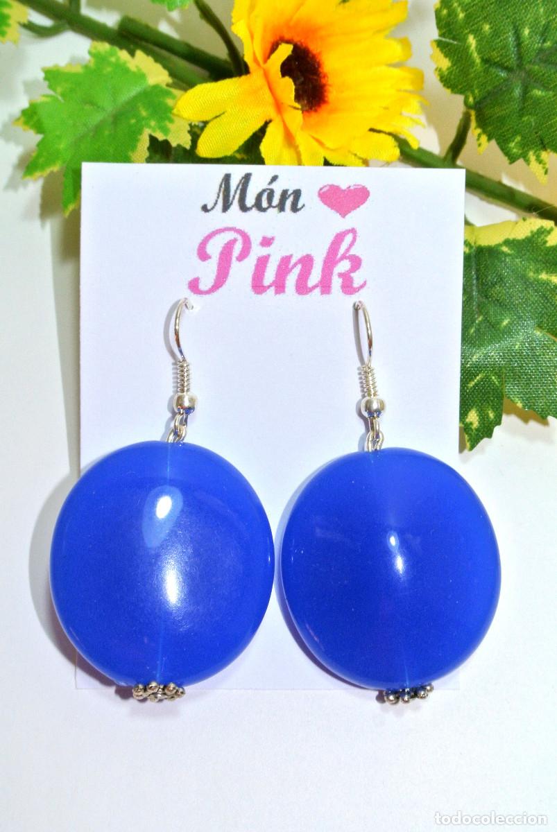 Joyeria: Pendientes color azul, A&ntilde;o 2000, Nuevos - Foto 1