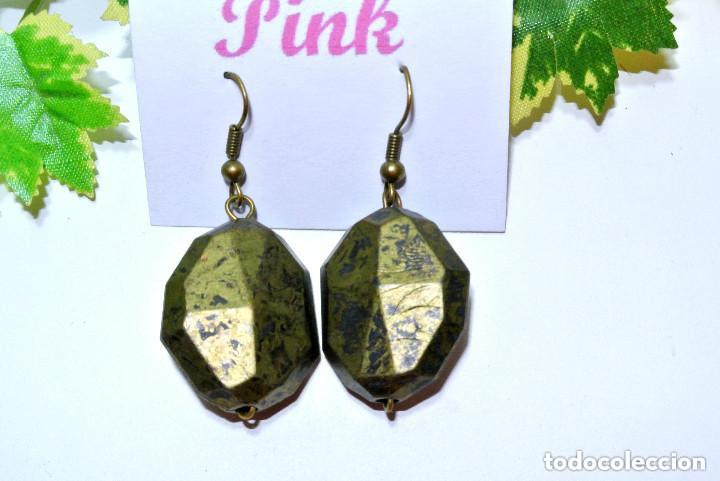 Joyeria: Pendientes color verde, A&ntilde;o 2000, Nuevos - Foto 1