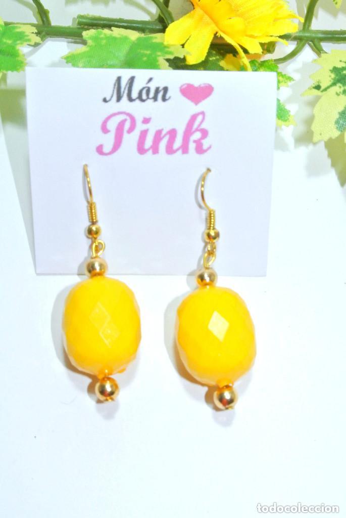 Joyeria: Pendientes color amarillo y oro, A&ntilde;o 2000, Nuevos - Foto 2