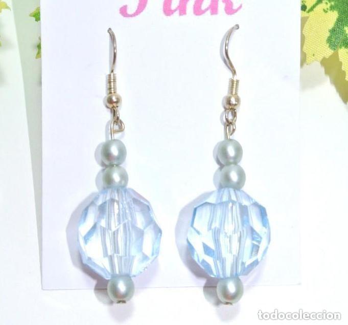 Joyeria: Pendientes color azul, A&ntilde;o 2000, Nuevos - Foto 1
