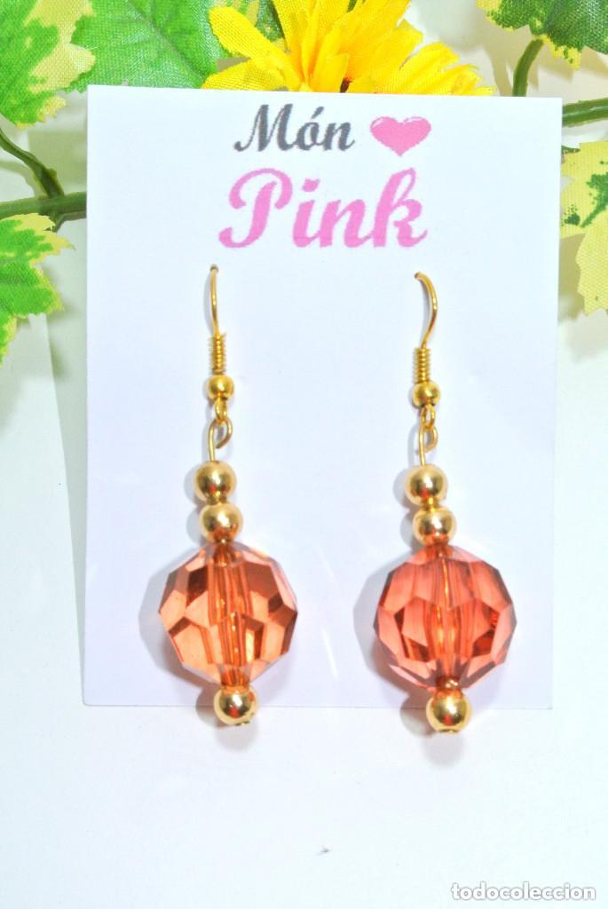 Joyeria: Pendientes color marr&oacute;n y oro, A&ntilde;o 2000, Nuevos - Foto 2