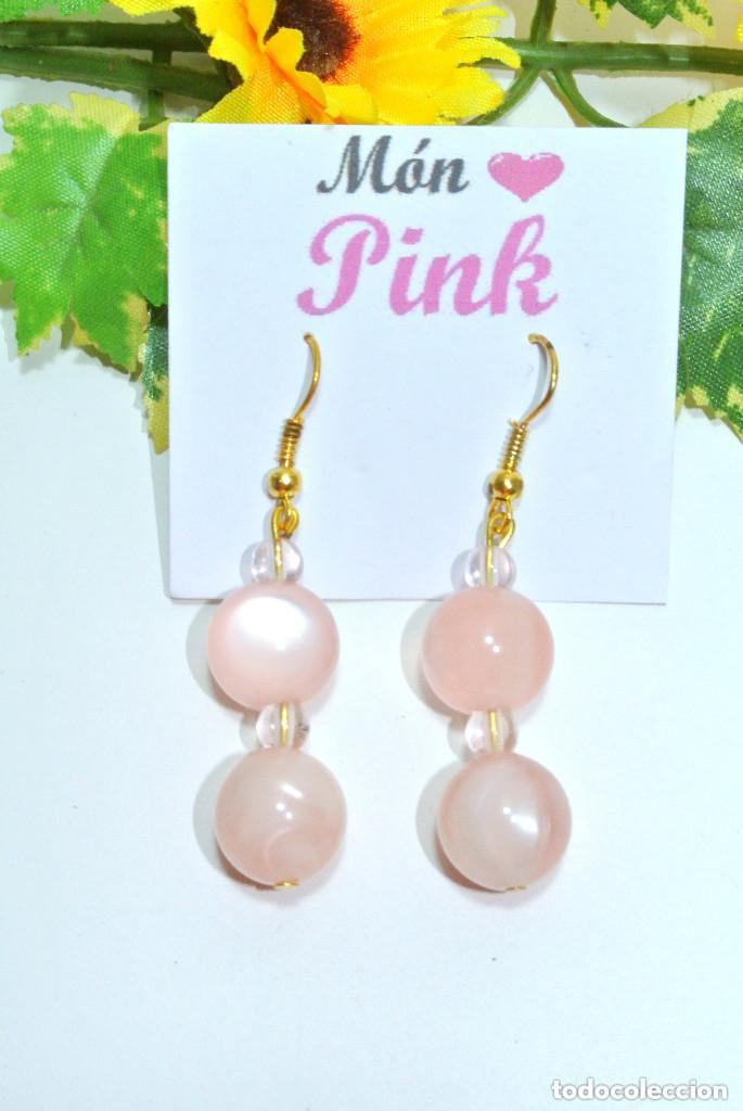 Joyeria: Pendientes color rosa, A&ntilde;o 2000, Nuevos - Foto 2