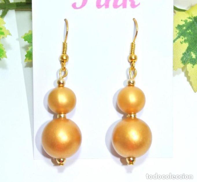 Joyeria: Pendientes color oro, A&ntilde;o 2000, Nuevos - Foto 1