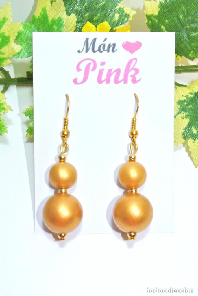 Joyeria: Pendientes color oro, A&ntilde;o 2000, Nuevos - Foto 2