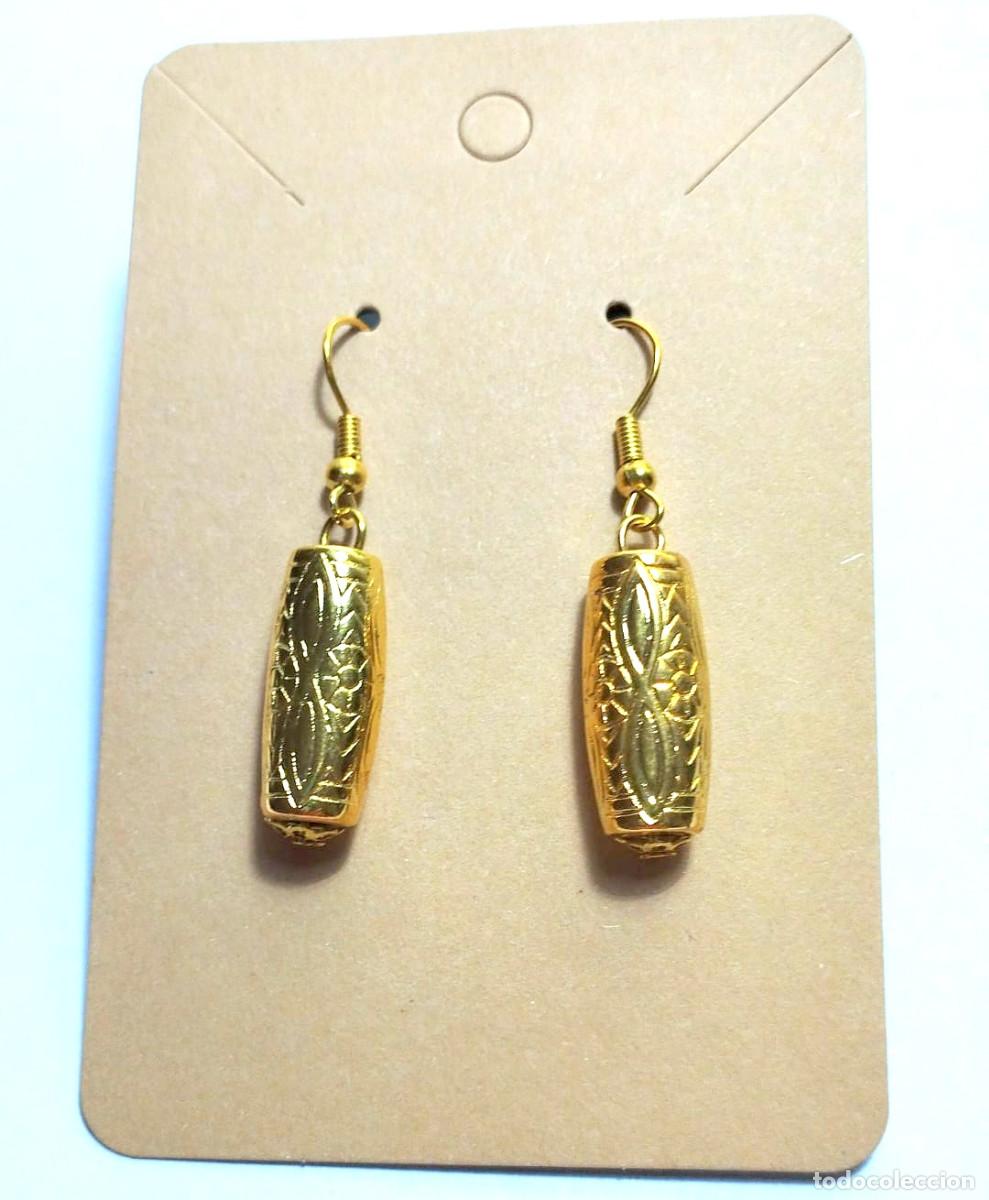 Joyeria: Pendientes color oro, A&ntilde;o 2000, Nuevos - Foto 1