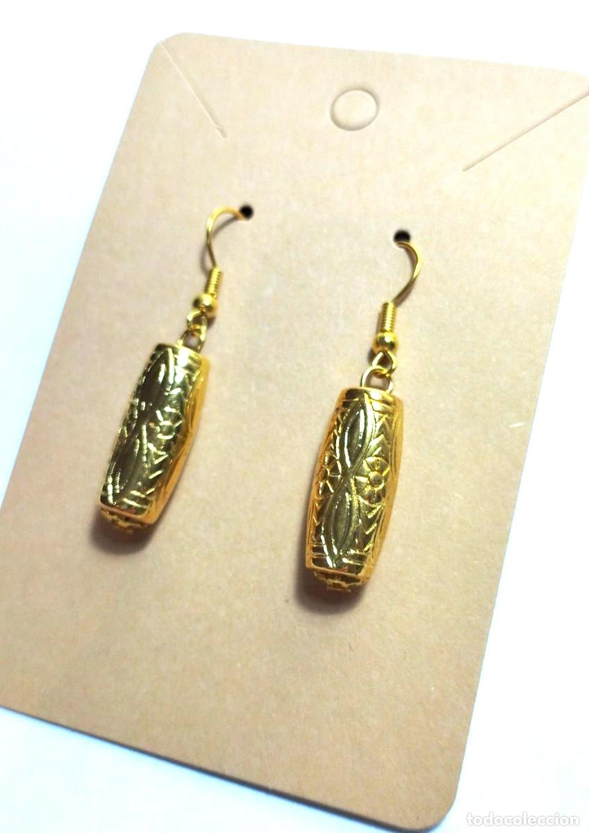 Joyeria: Pendientes color oro, A&ntilde;o 2000, Nuevos - Foto 2