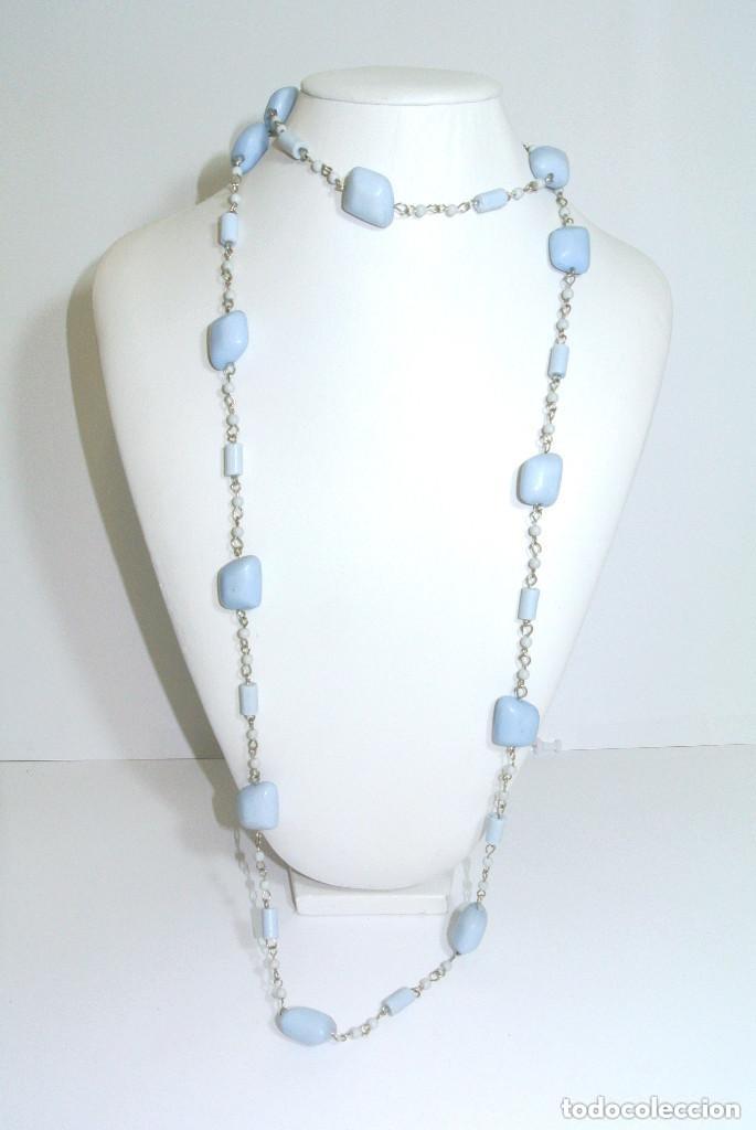 Joyeria: Collar largo color azul claro, a&ntilde;o 2000, Nuevo - Foto 1