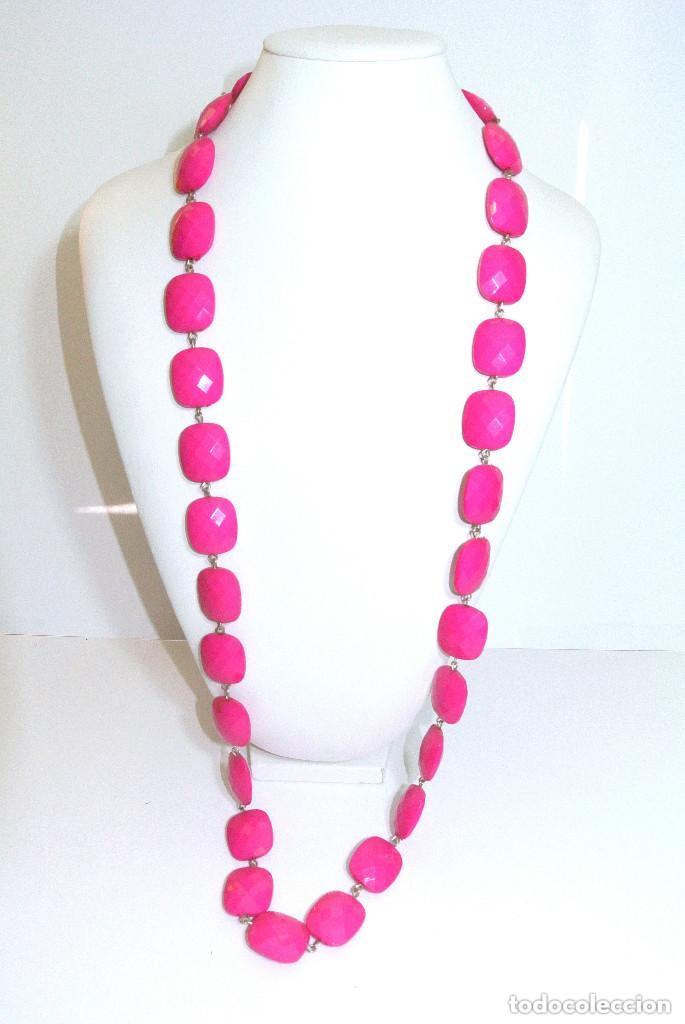 Joyeria: Collar largo color rosa, a&ntilde;o 2000, Nuevo - Foto 1
