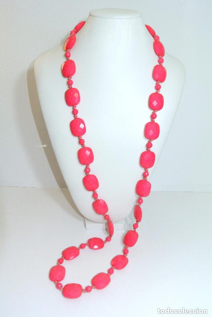 Joyeria: Collar largo color rosa, A&ntilde;o 2000, Nuevo - Foto 1
