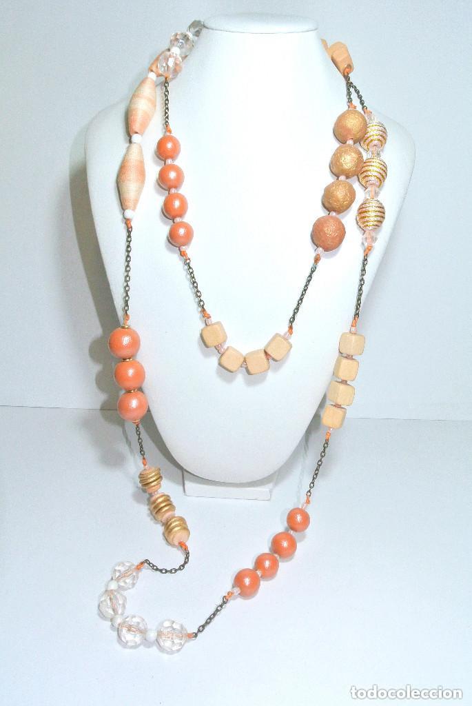 Joyeria: Collar bohemio largo color combinando, A&ntilde;o 2000, Nuevo - Foto 1