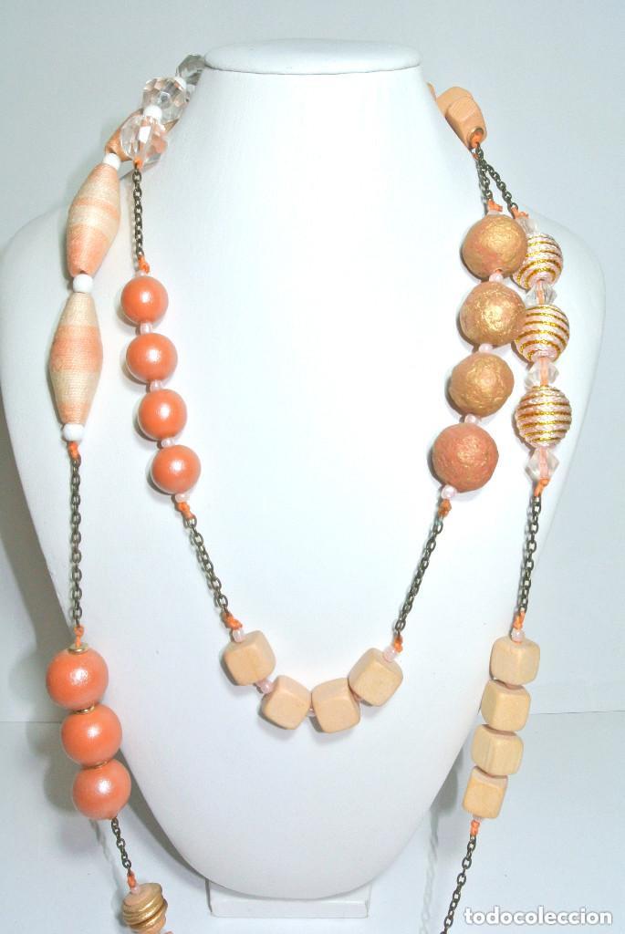 Joyeria: Collar bohemio largo color combinando, A&ntilde;o 2000, Nuevo - Foto 2