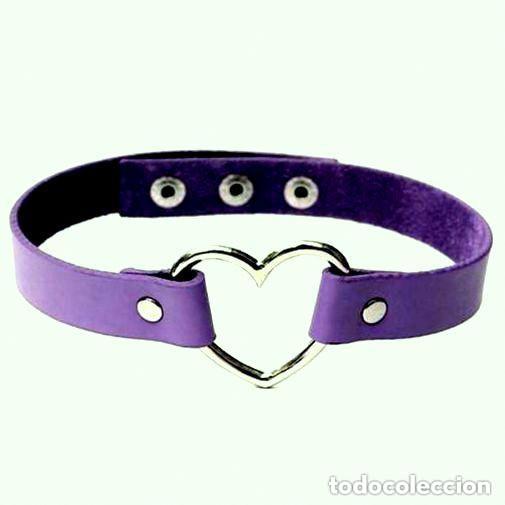 Joyeria: Gargantilla color morado y plata, A&ntilde;o 2000, Nueva - Foto 1