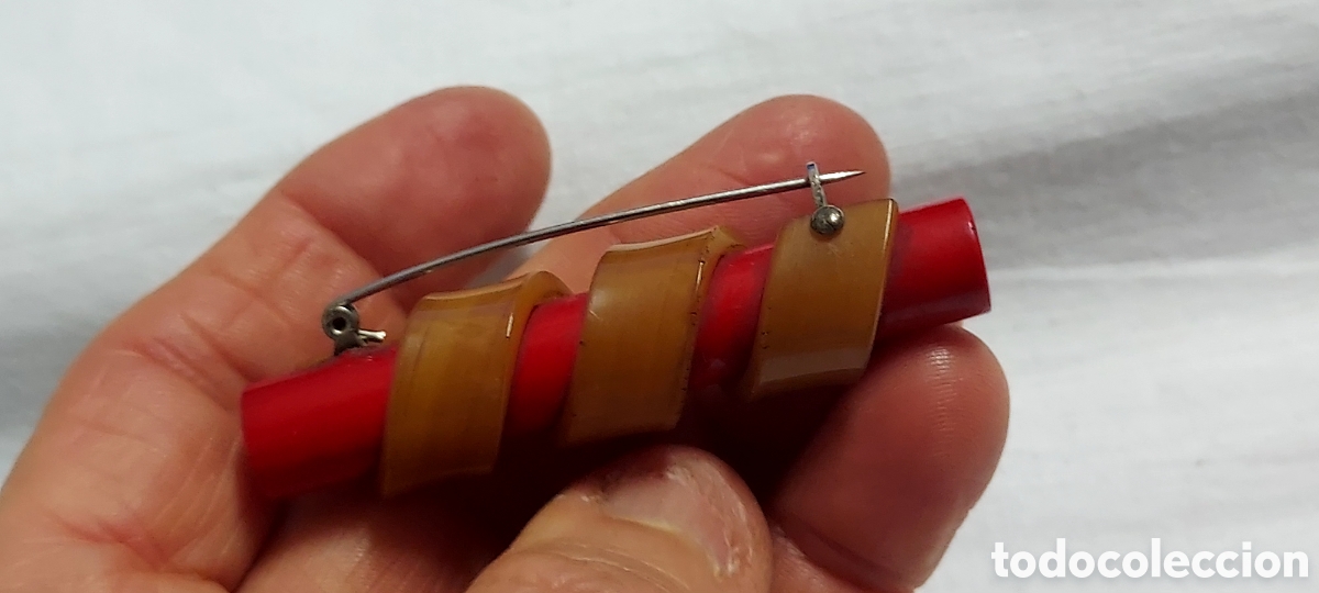 Joyeria: BONITO BROCHE PLASTICO DURO - Foto 3
