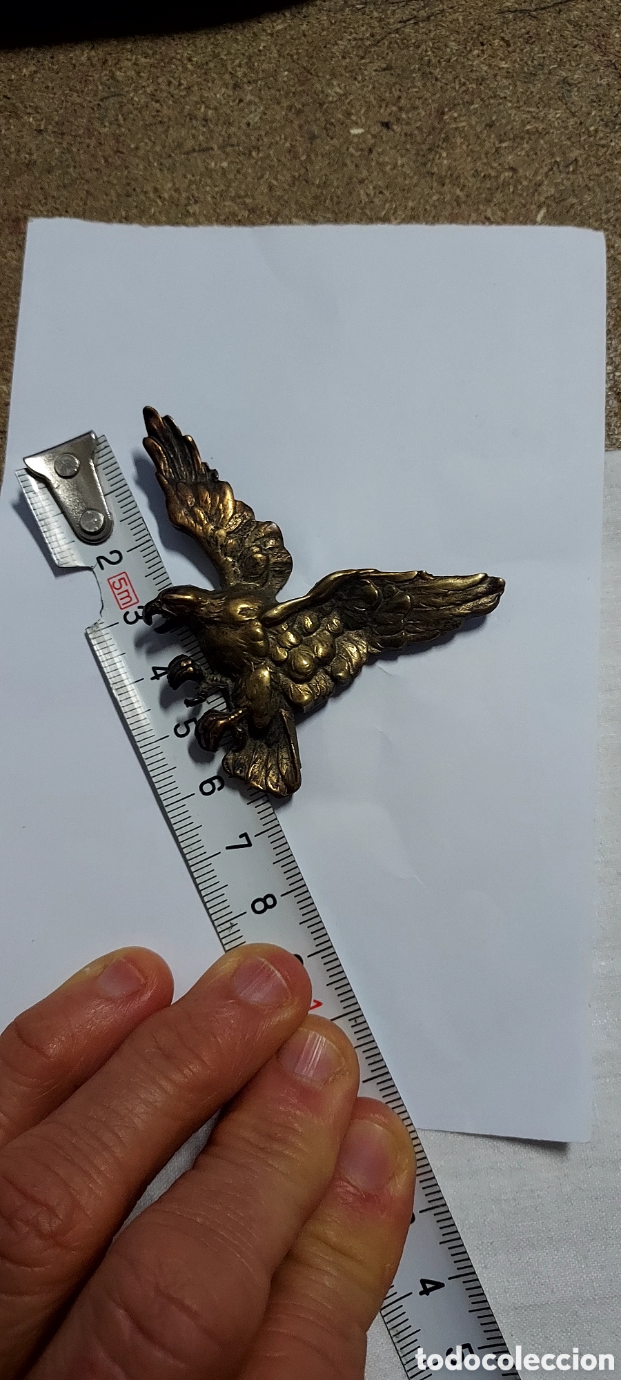 Joyeria: BROCHE EN FORMA DE AGUILA BRONCE METAL - Foto 2