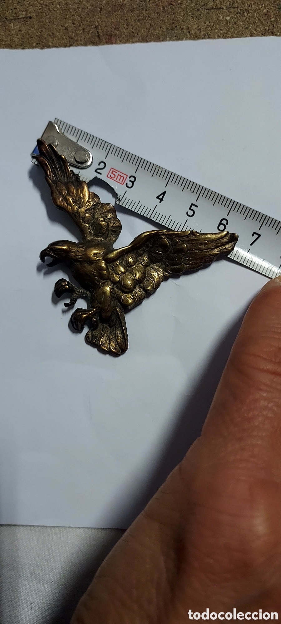 Joyeria: BROCHE EN FORMA DE AGUILA BRONCE METAL - Foto 1