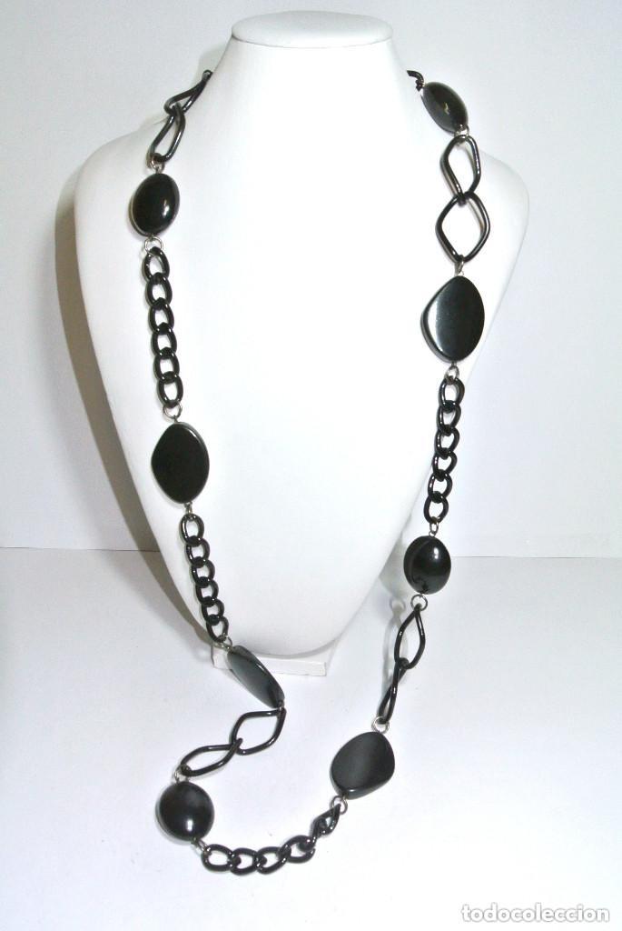 Joyeria: Collar largo color negro, A&ntilde;o 2000, Nuevo - Foto 1