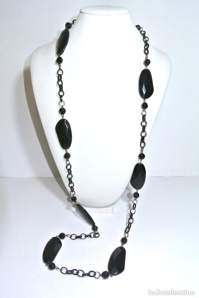 Joyeria: Collar largo color negro, A&ntilde;o 2000, Nuevo - Foto 1