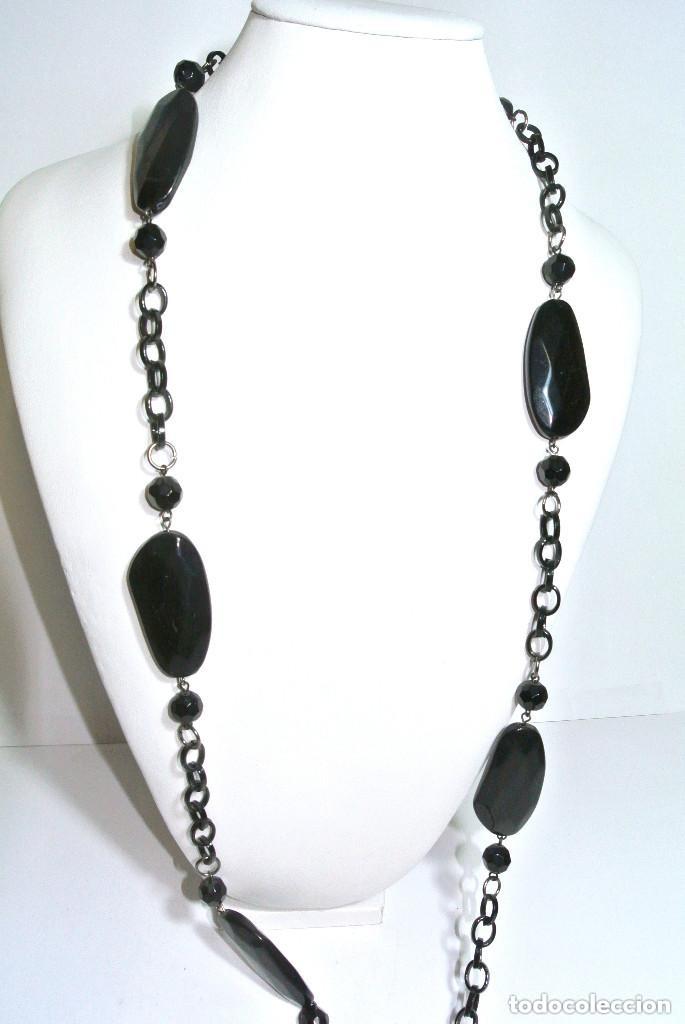 Joyeria: Collar largo color negro, A&ntilde;o 2000, Nuevo - Foto 2