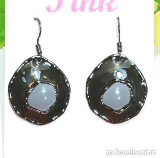 Joyeria: Pendientes color gris combinado, A&ntilde;o 2000, Nuevos - Foto 1