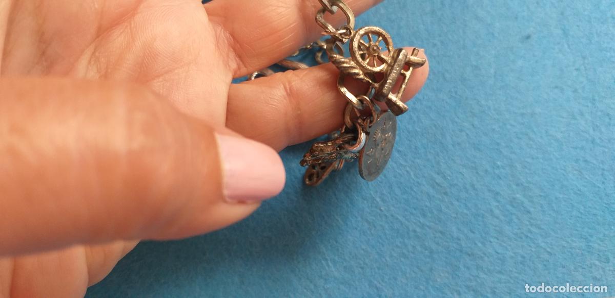 Joyeria: Pulsera o brazalete de metal con m&uacute;ltiples abalorios - Foto 4