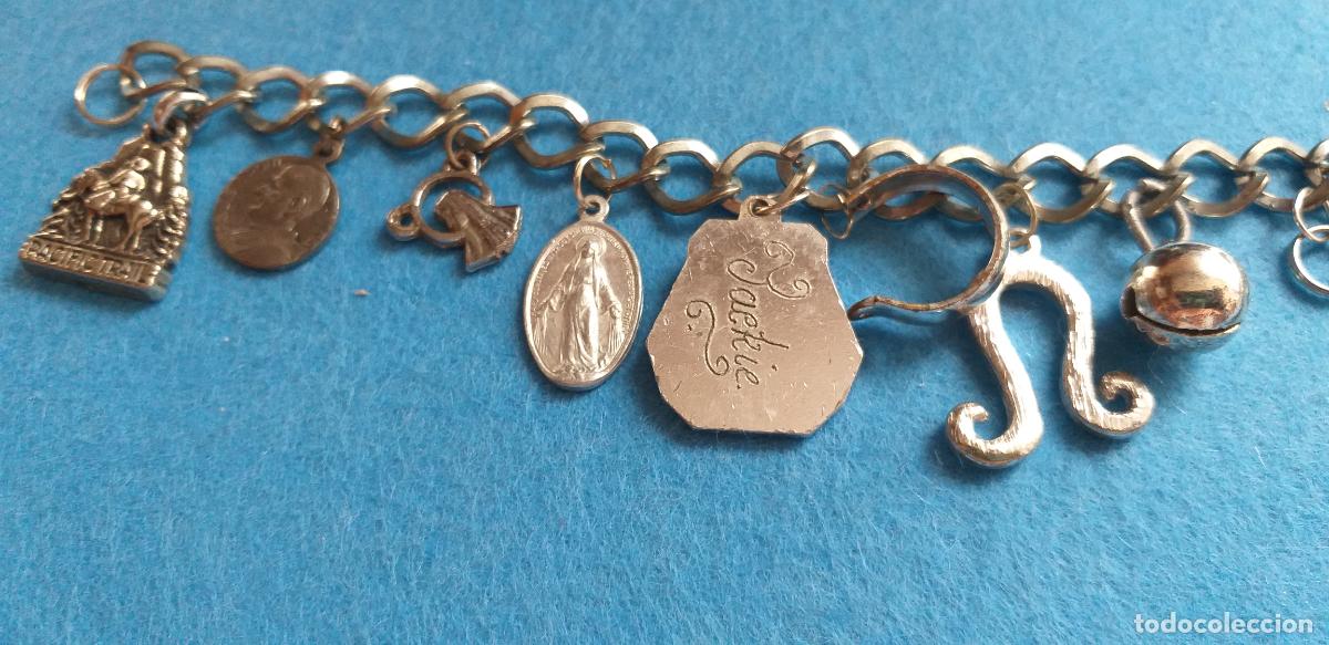 Joyeria: Pulsera o brazalete de metal con m&uacute;ltiples abalorios - Foto 7