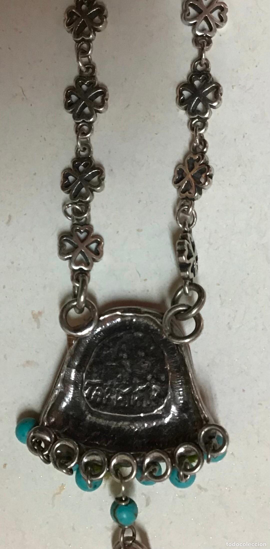 Joyeria: COLLAR DE ESMALTE Y TURQUESAS - Foto 3