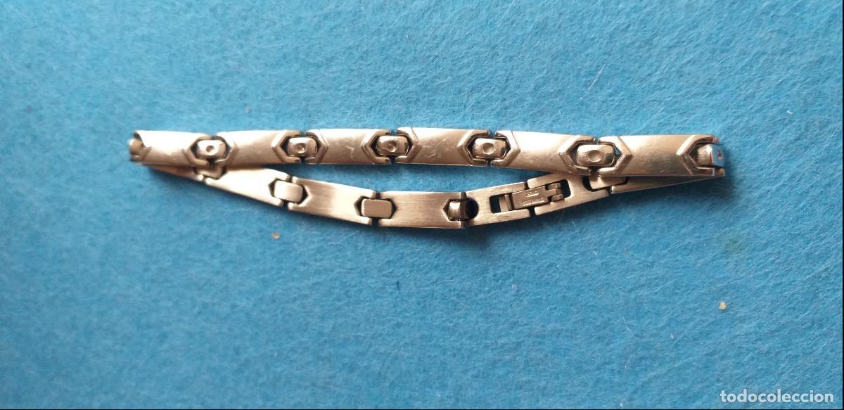 Joyeria: Pulsera plateada. Eslabones. - Foto 3