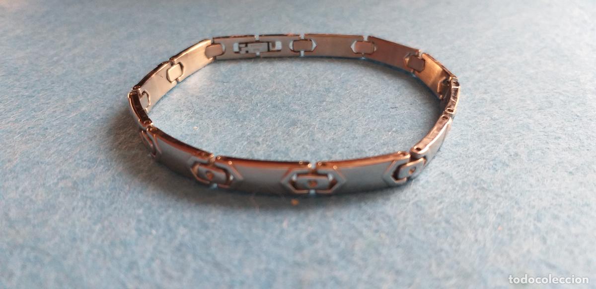Joyeria: Pulsera plateada. Eslabones. - Foto 1