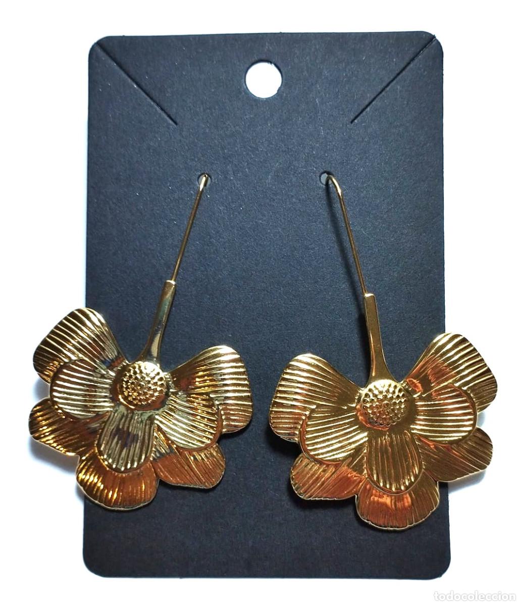 Joyeria: Pendientes largos color oro, Nuevos - Foto 1