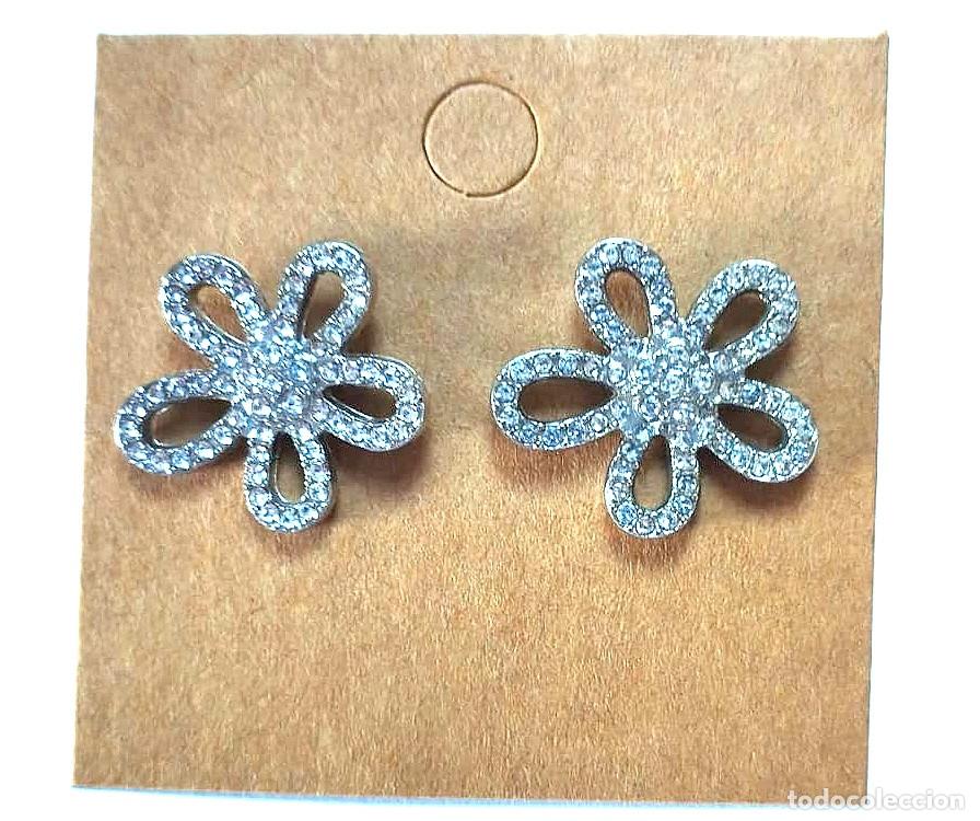 Joyeria: Pendientes color plata con cristal, Nuevos - Foto 1