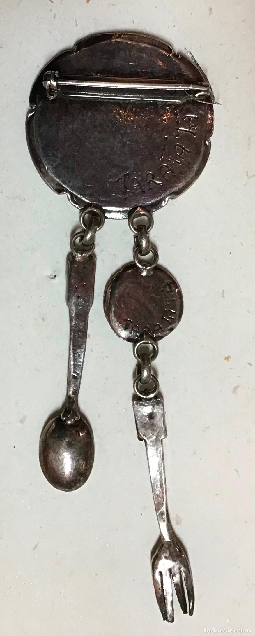 Joyeria: BROCHE PLATEADO Y ESMALTE - Foto 2