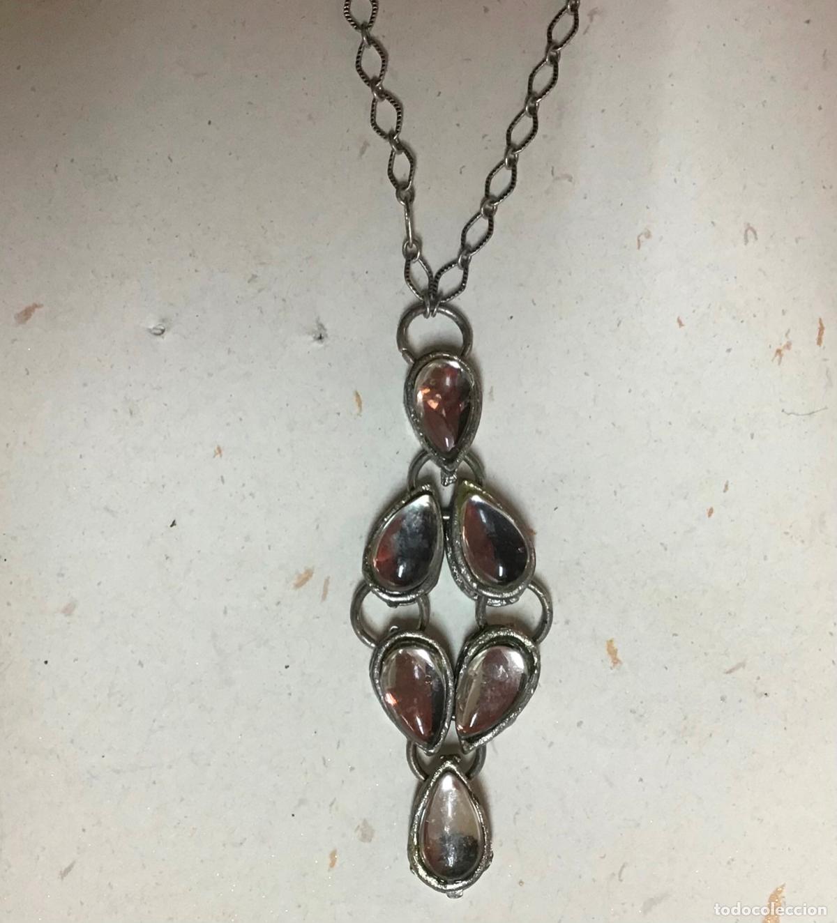 Joyeria: COLLAR PLATEADO Y CRISTAL - Foto 1