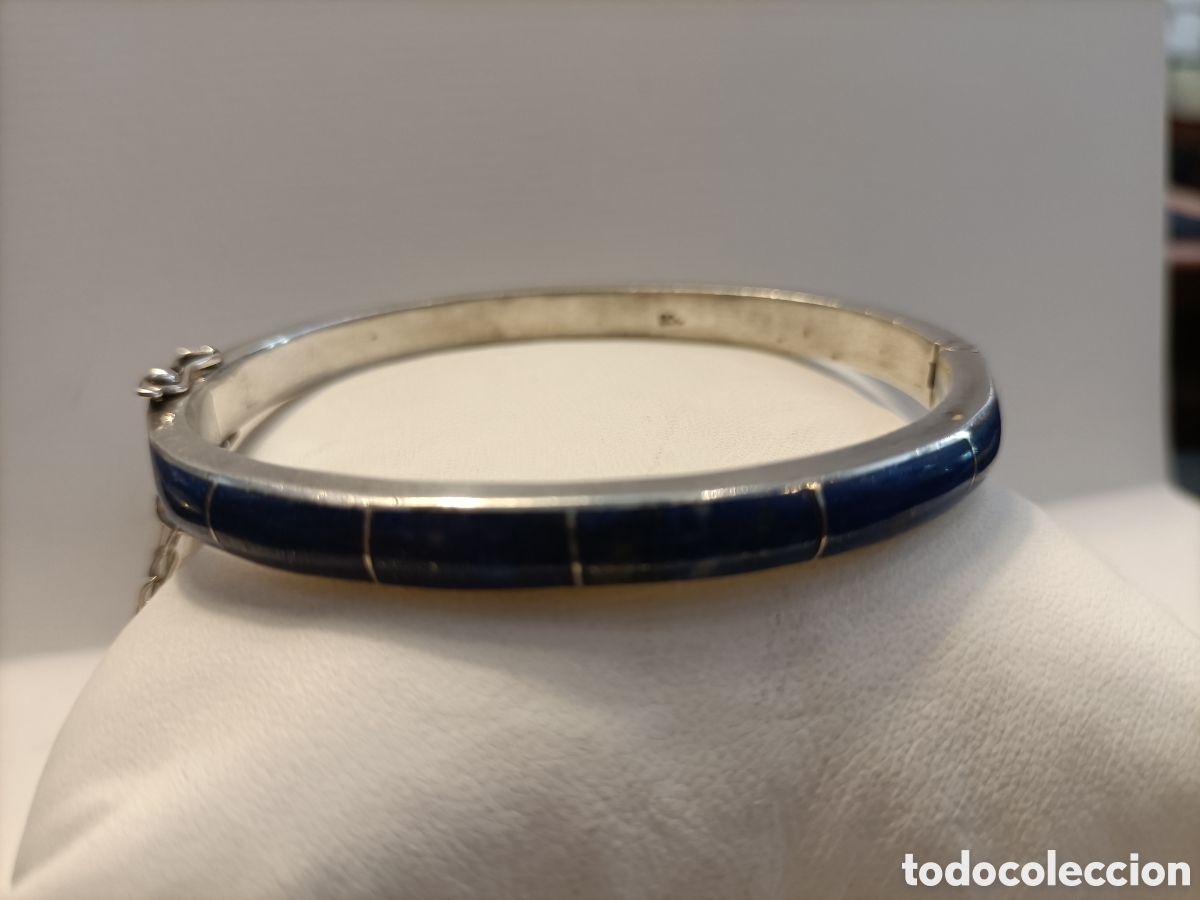 Joyeria: Pulsera de plata y lapisl&aacute;zuli. - Foto 2