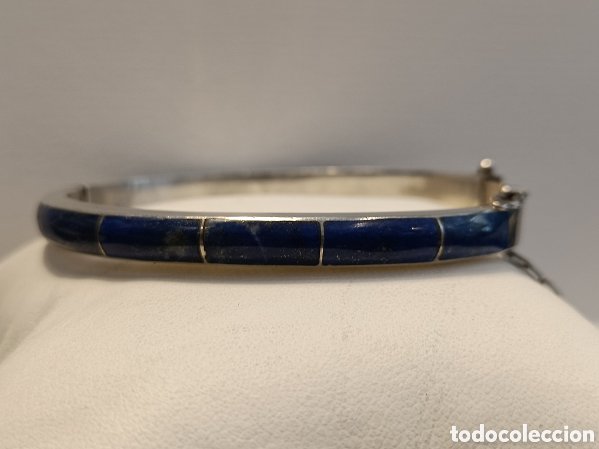 Joyeria: Pulsera de plata y lapisl&aacute;zuli. - Foto 3