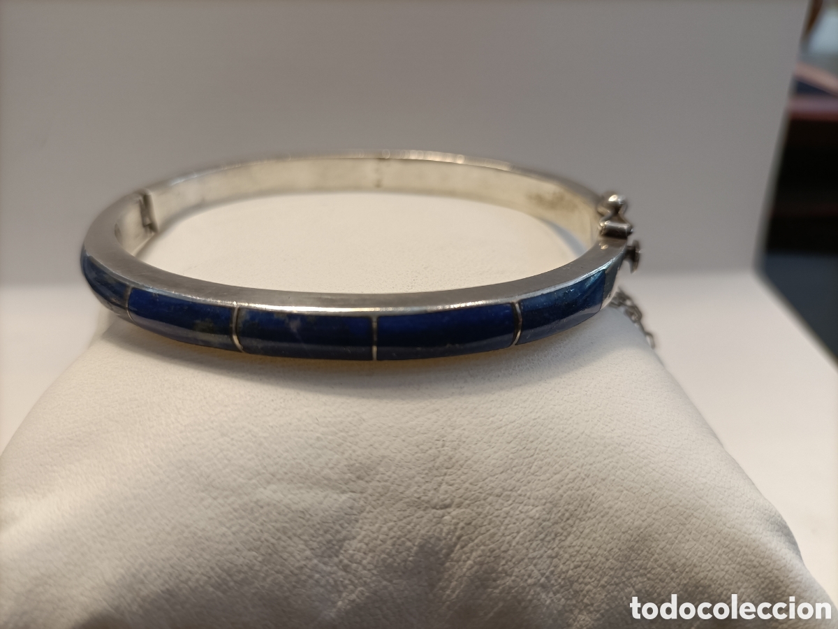 Joyeria: Pulsera de plata y lapisl&aacute;zuli. - Foto 7