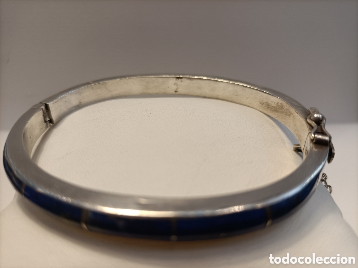 Joyeria: Pulsera de plata y lapisl&aacute;zuli. - Foto 1