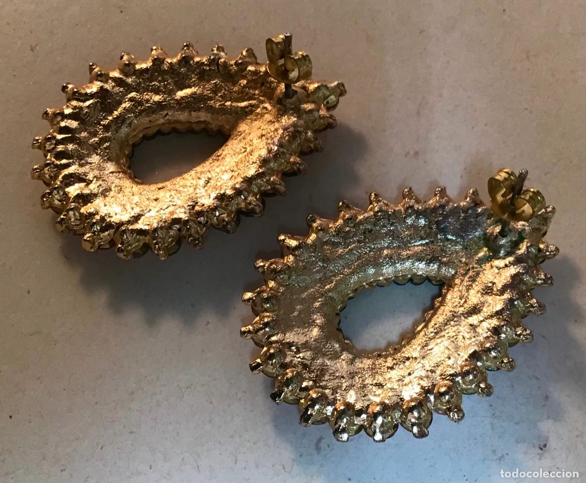 Joyeria: PENDIENTES DORADOS Y CRISTAL - Foto 2
