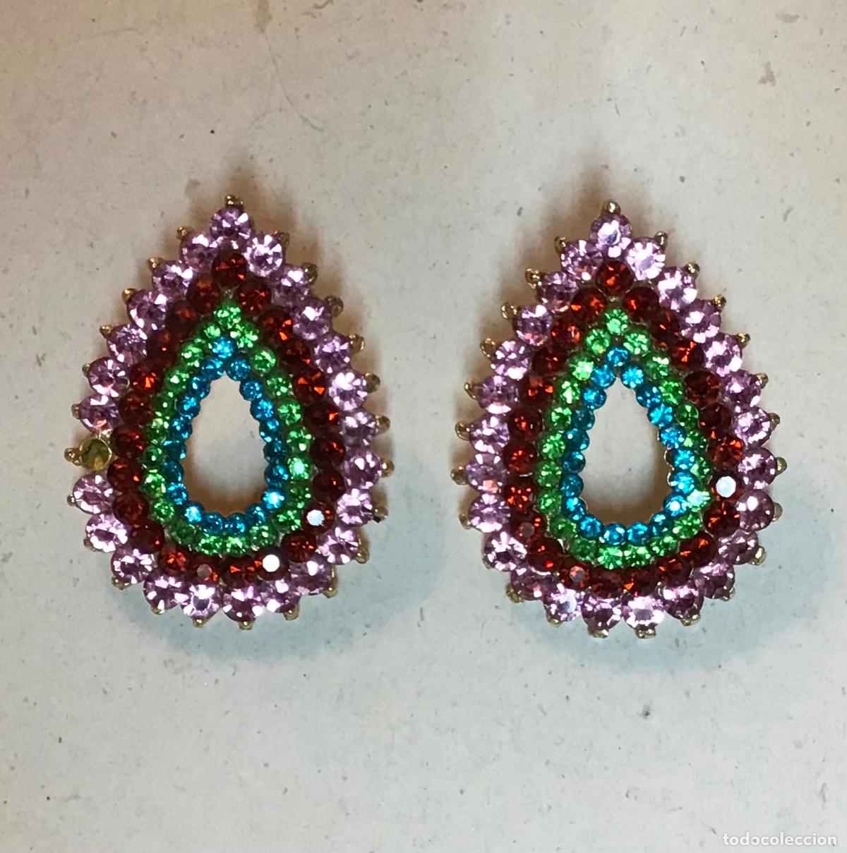 Joyeria: PENDIENTES DORADOS Y CRISTAL - Foto 1