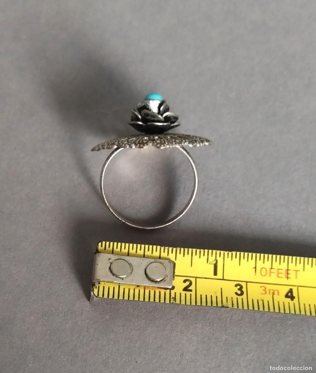 Joyeria: Anillo plateado antiguo. - Foto 3
