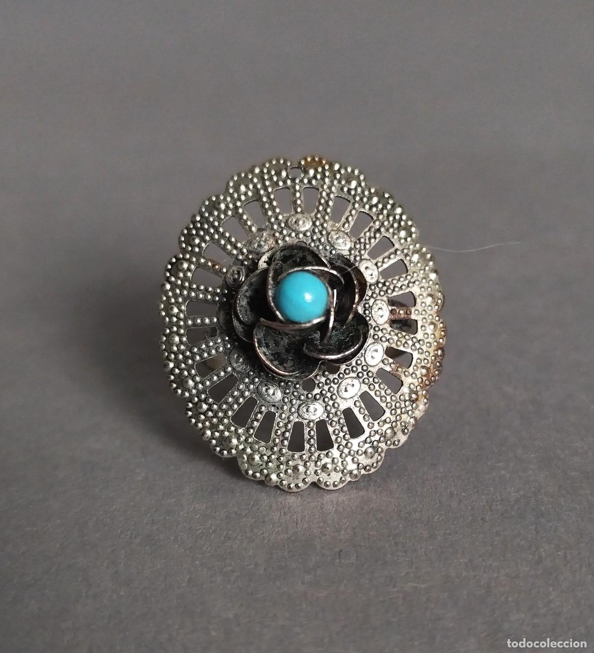 Joyeria: Anillo plateado antiguo. - Foto 4