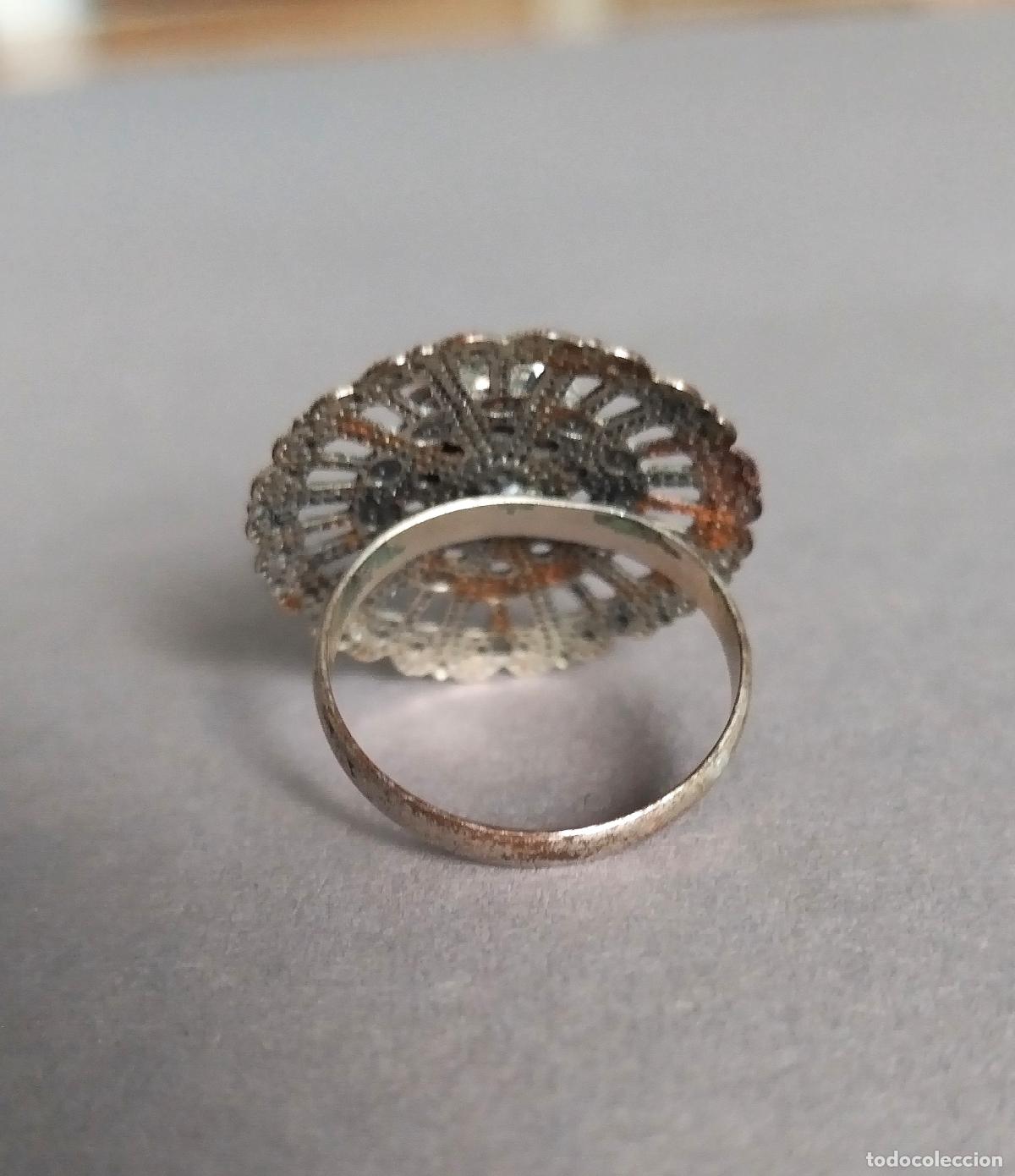 Joyeria: Anillo plateado antiguo. - Foto 5