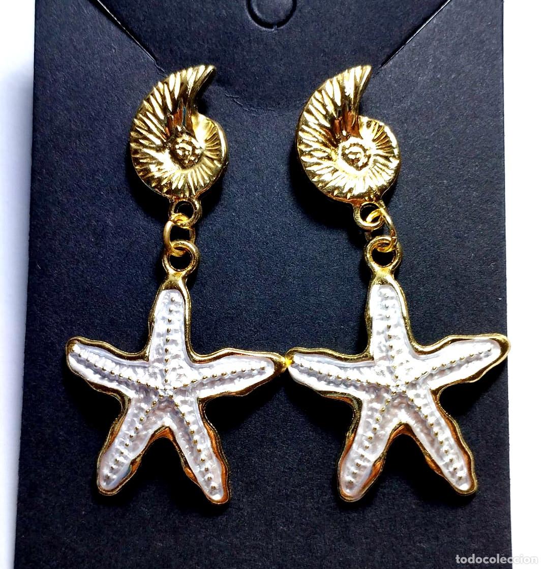 Joyeria: Pendientes largos color oro y plata, Nuevos - Foto 1