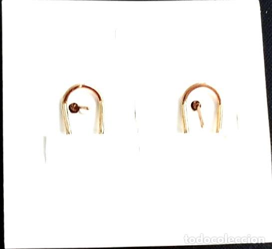 Joyeria: Pendientes color oro con strass verde, Nuevos - Foto 4