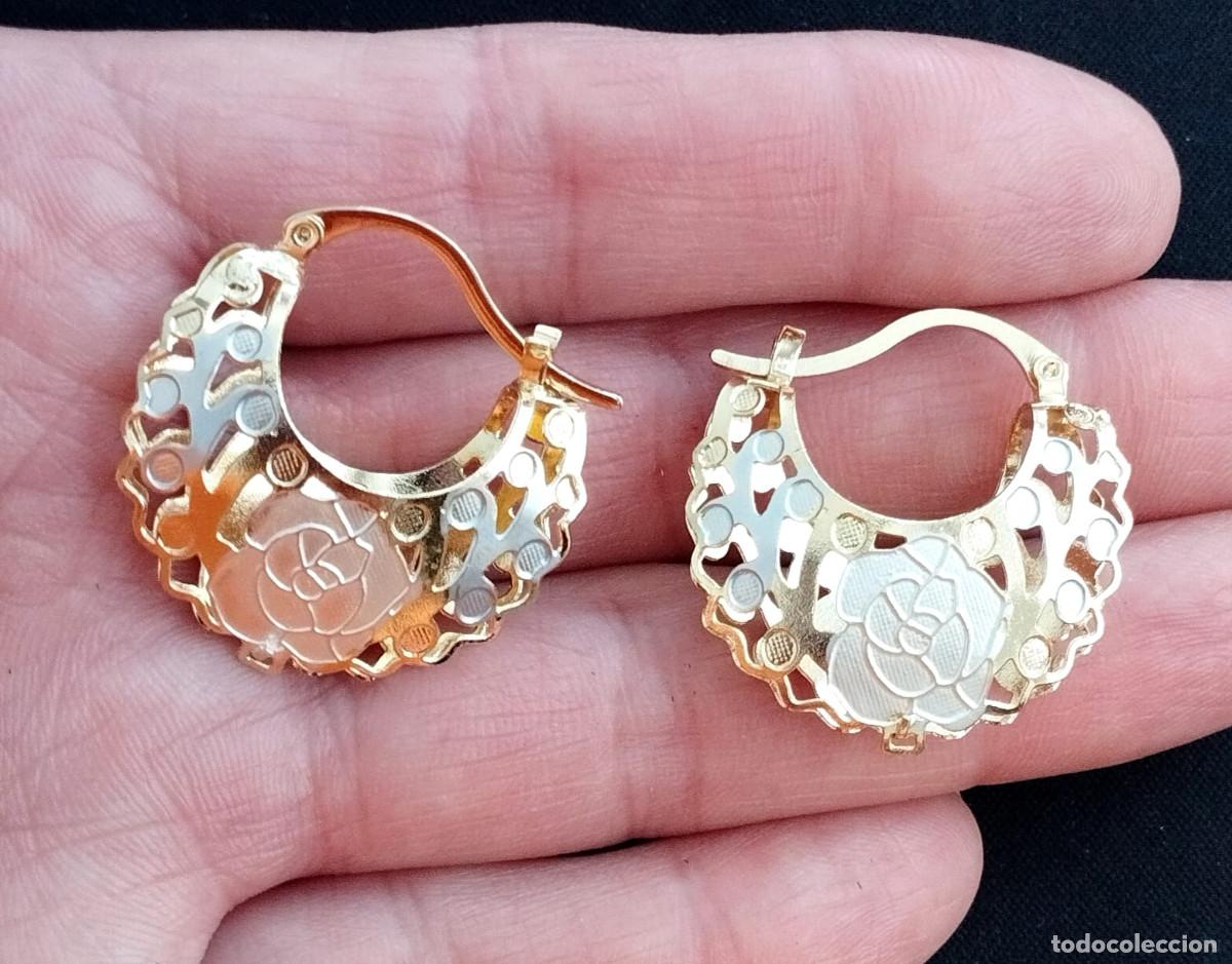 Joyeria: Pendientes color oro y plata, Nuevos - Foto 1