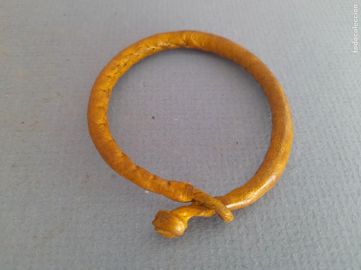 Joyeria: Pulsera africana de cuero, 23cm aprox de punta a punta - Foto 2