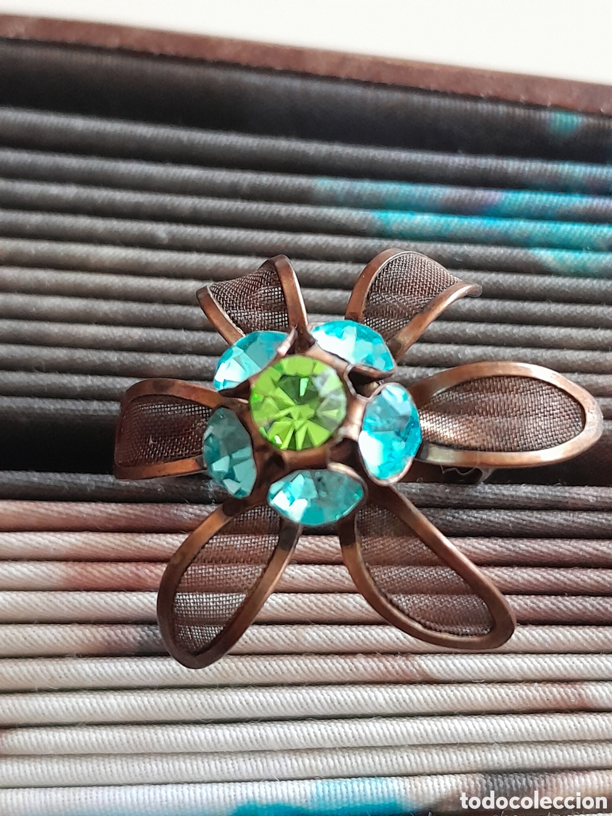 Joyeria: SORTIJA FLOR DE CRISTAL AZUL - Foto 2