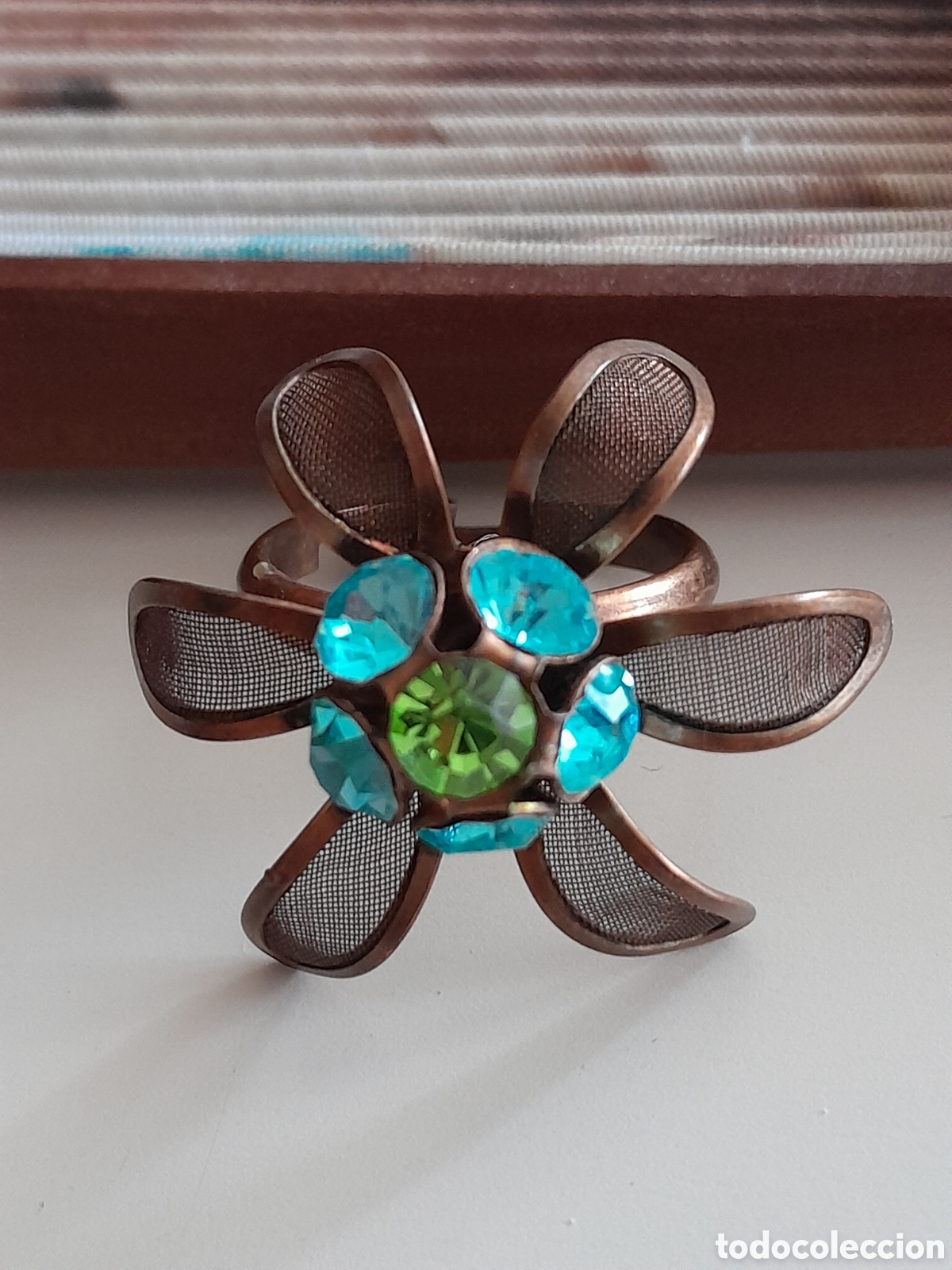 Joyeria: SORTIJA FLOR DE CRISTAL AZUL - Foto 3