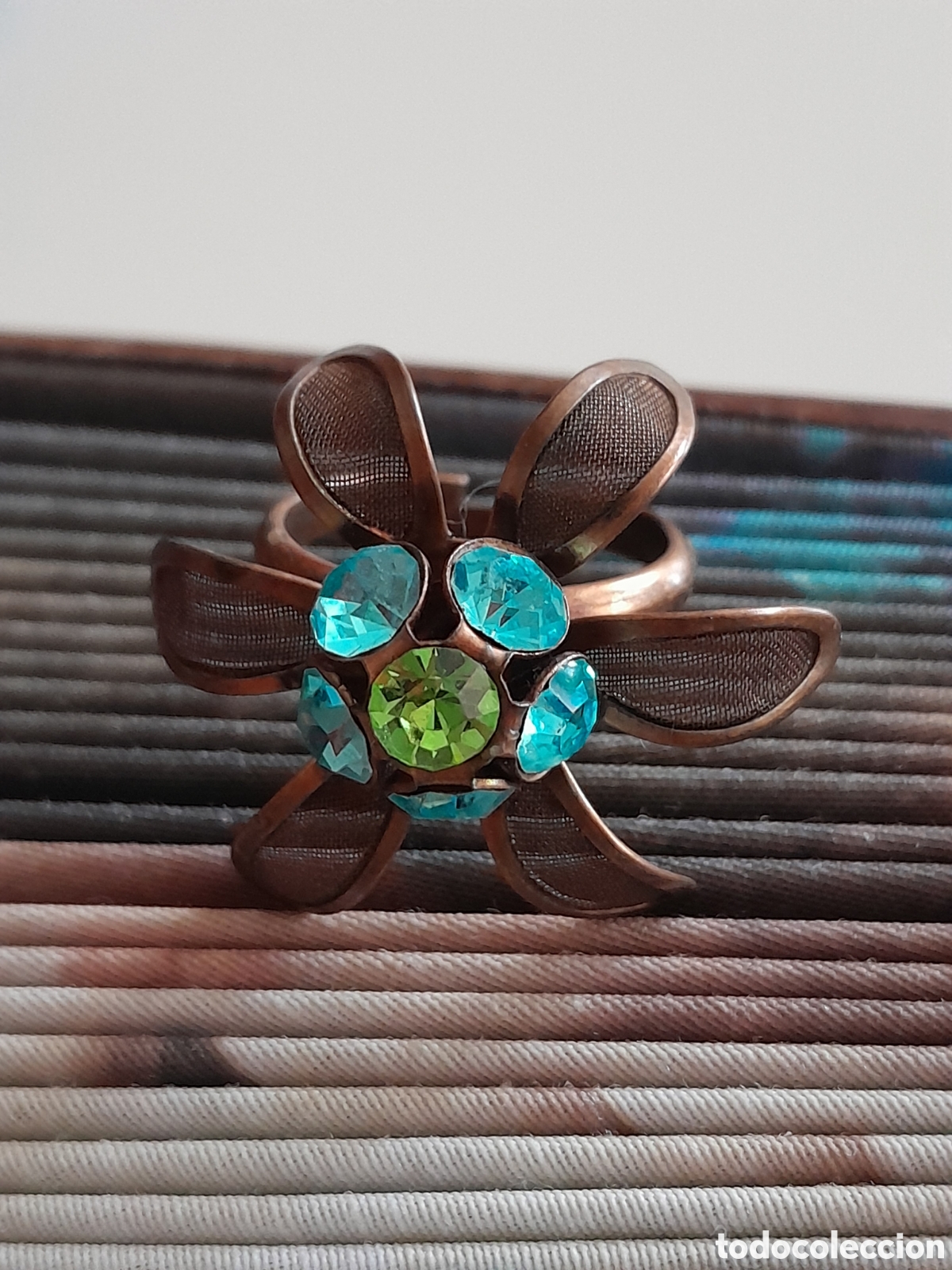 Joyeria: SORTIJA FLOR DE CRISTAL AZUL - Foto 1