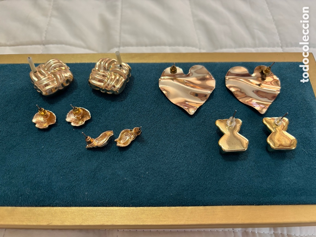 Joyeria: Lote de 5 pares pendientes - Foto 4