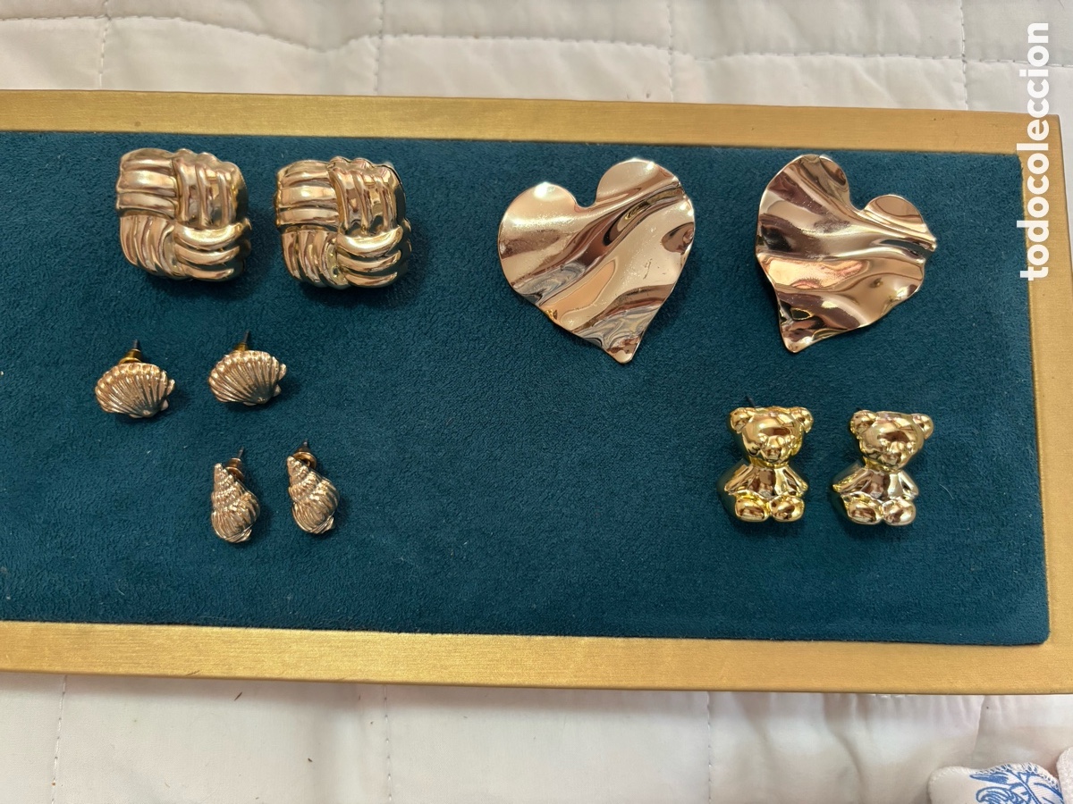 Joyeria: Lote de 5 pares pendientes - Foto 1